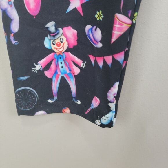 Bright Cheerful Clown Capri Leggings One‎  Size Fits All - Picture 4 of 6